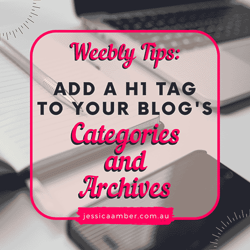 Add a H1 Tag To Your Entire Weebly Blog