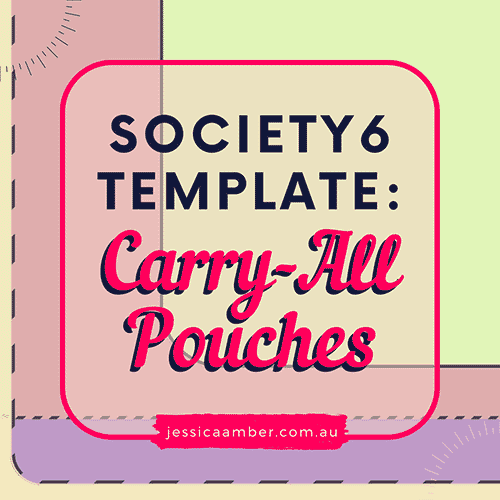 Society6 Carry-All Pouch Template